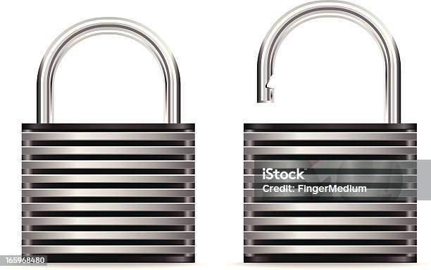 Security Padlock Stock Illustration - Download Image Now - Closed, Cut Out, Illustration