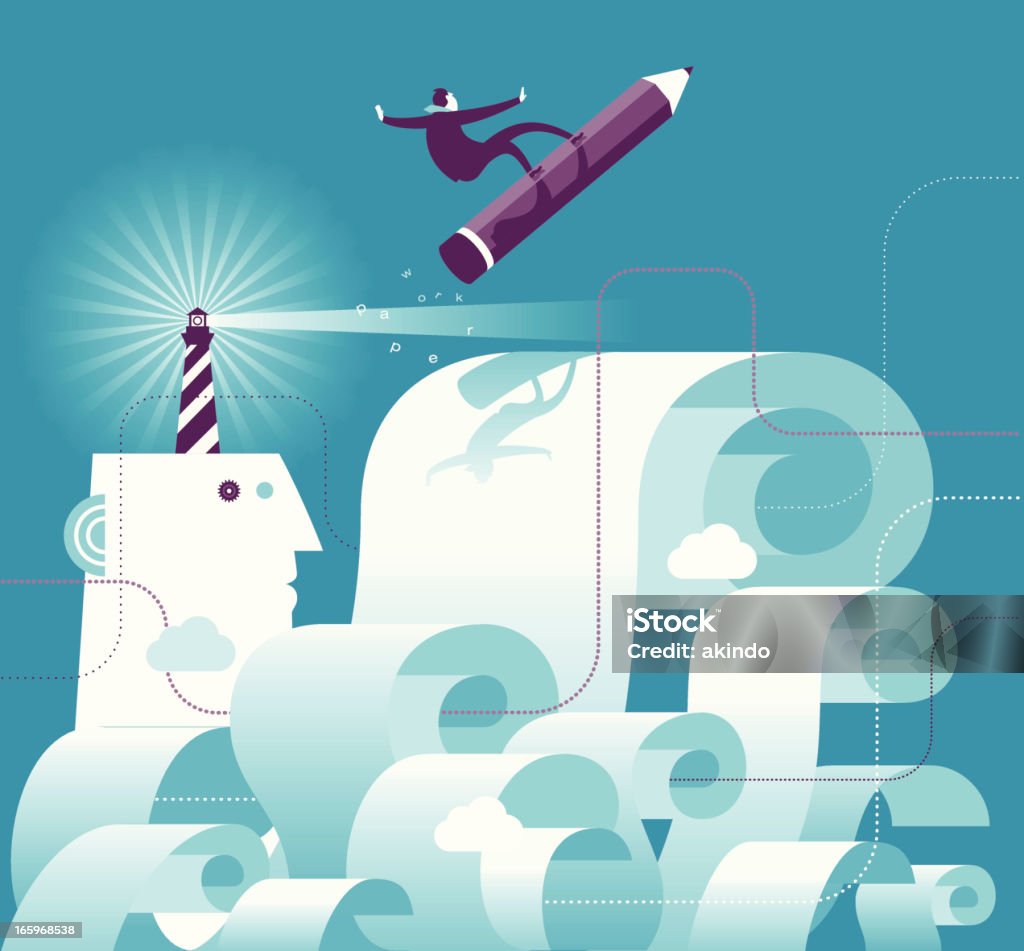 Paper Works Graphics Paper Work Stock Illustration - Download Image Now - Wave - Water ...