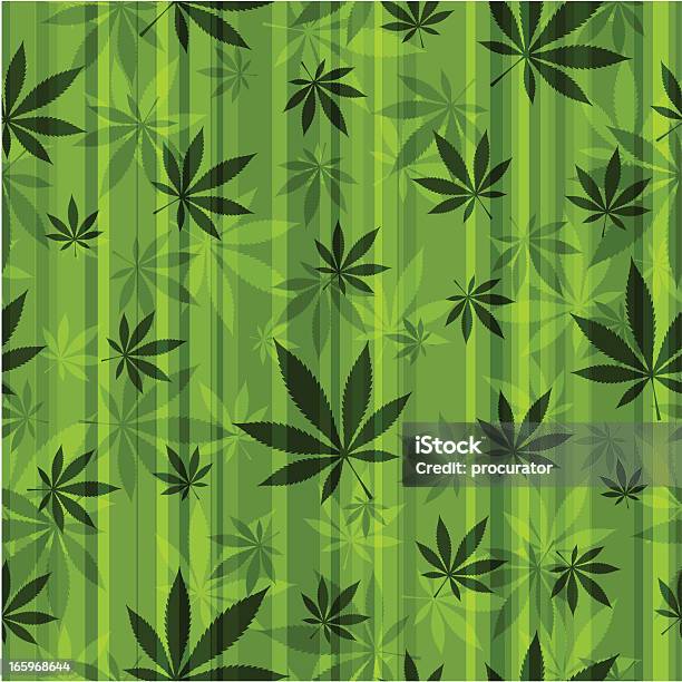 Cannabis Seamless Pattern - Immagini vettoriali stock e altre immagini di Cannabis - Narcotico - Cannabis - Narcotico, Pianta di cannabis, Marijuana - Cannabis