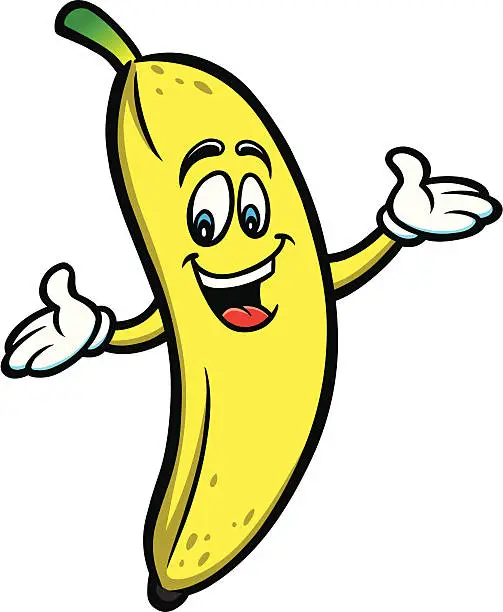 Vector illustration of Banana Mascot