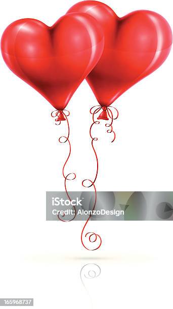 붉은 심장 풍선 0명에 대한 스톡 벡터 아트 및 기타 이미지 - 0명, 개념, 공휴일