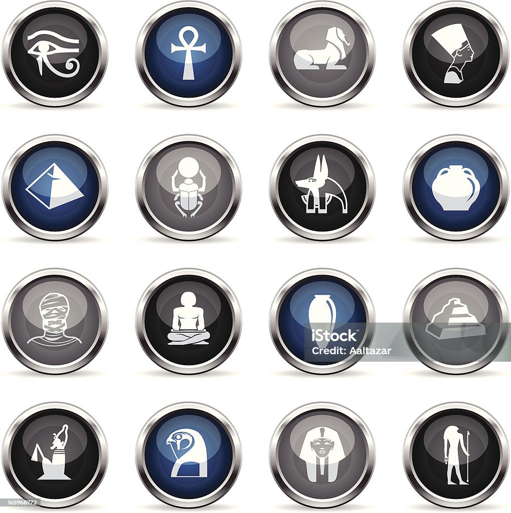 Supergloss icônes-Égypte - clipart vectoriel de Anubis libre de droits
