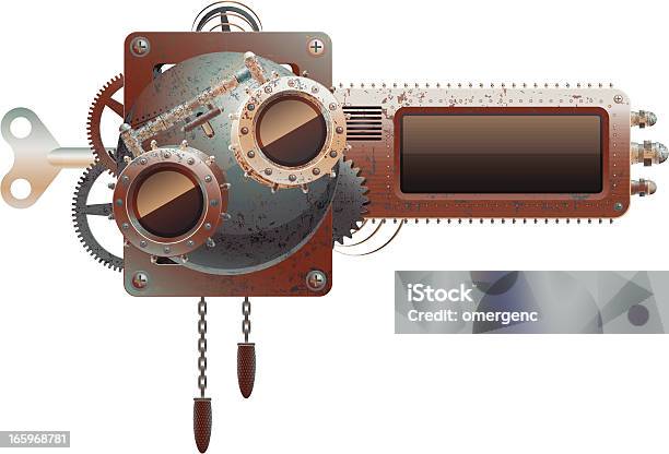 Robot Banner - Immagini vettoriali stock e altre immagini di Steampunk - Steampunk, Occhiali protettivi, Occhiali da vista