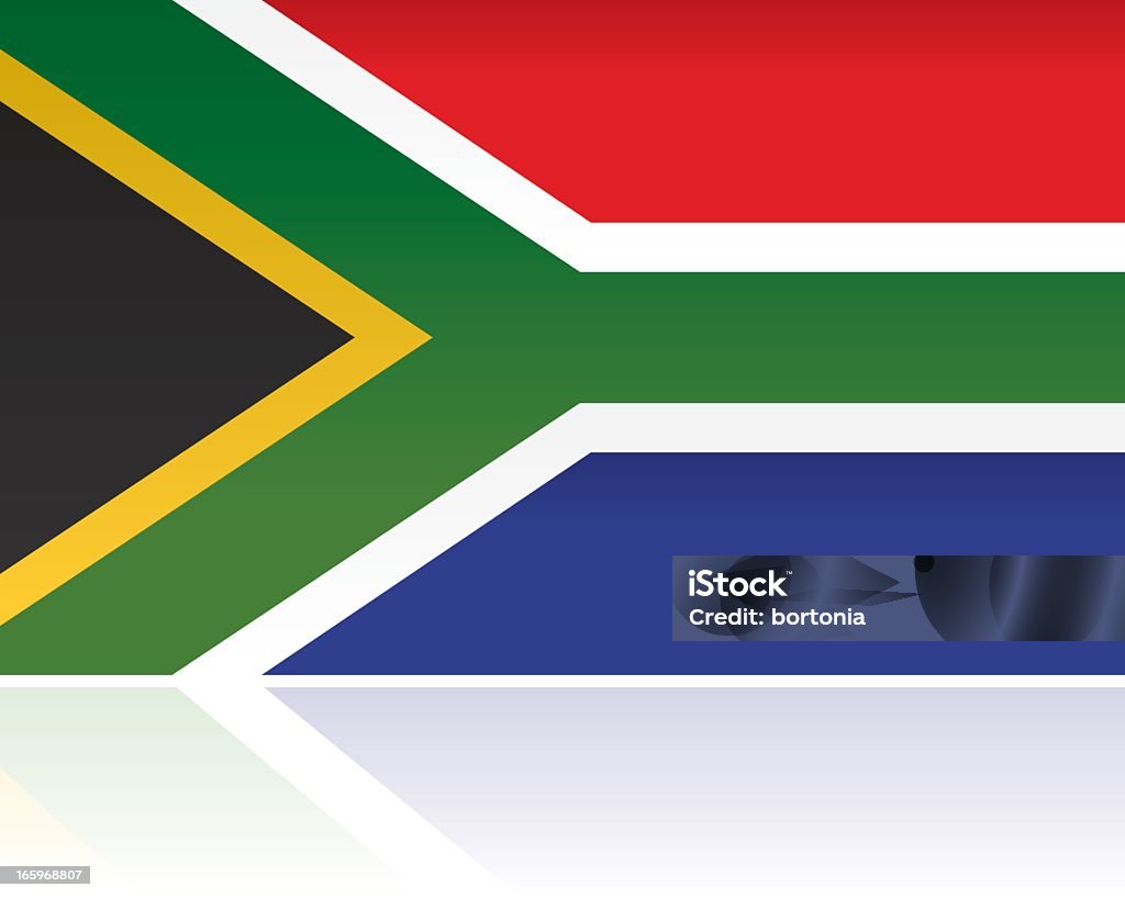 Bandeira de país da África do Sul, África - Vetor de Bandeira royalty-free