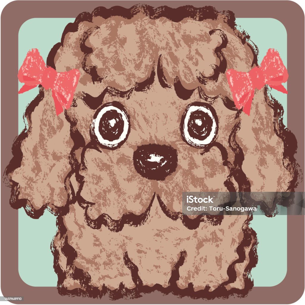 Caniche square - clipart vectoriel de Animal choyé libre de droits