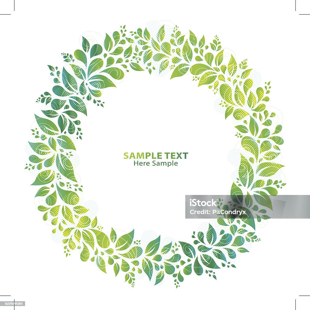 Glowing Floral Wreath Simple Glowing Floral Garland on white background, it contains transparent objects, layered and goupped, 300dpi 25x25cm jpg incl. Eps 10 vector, cmyk, transparency used. more related: Leaf stock vector