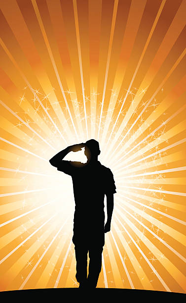 istock Salute Background - Military Soldier, Boy Scout. Armed Forces 165969163