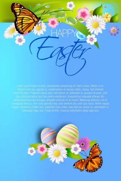 Vector illustration of Beautiful Easter Background