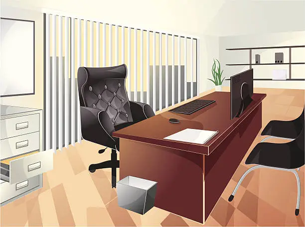 Vector illustration of Office space