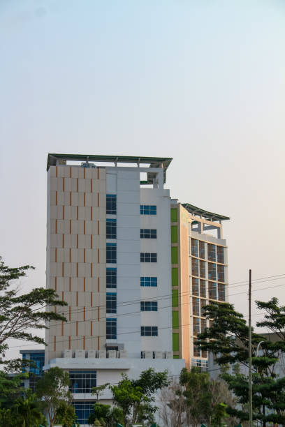 istock Residential building with blue sky 1659695499