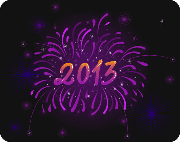 ilustrações de stock, clip art, desenhos animados e ícones de fogos de artifício de 2013 - 2013 new years eve new years day firework display