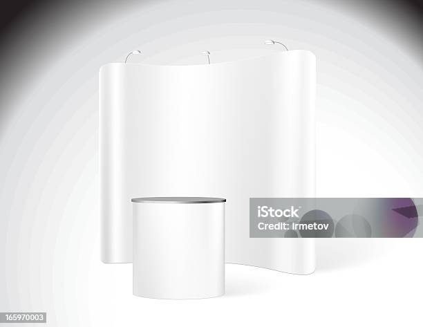 Exhibition Stand Template Stock Illustration - Download Image Now - Kiosk, Exhibition, Standing
