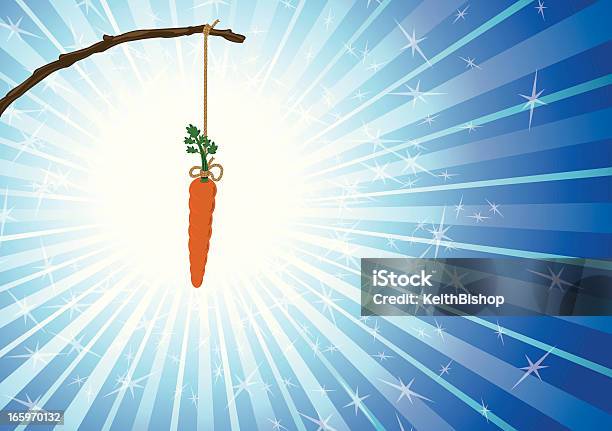 Vetores de Balançar Em Um Palito De Cenoura Tentação e mais imagens de Dangling a Carrot - Dangling a Carrot, Cenoura, Pendurar