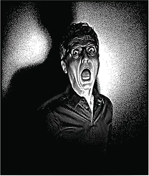 Vector illustration of Film Noir Scream