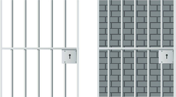 gefängnis - prison cell illustrations stock-grafiken, -clipart, -cartoons und -symbole