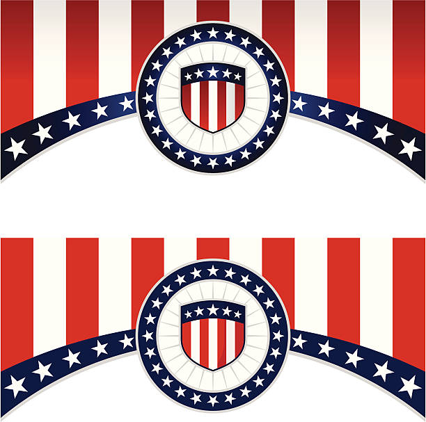 National background Fourth of july national background in two variants (with gradients and without). There id two different layers. government borders stock illustrations