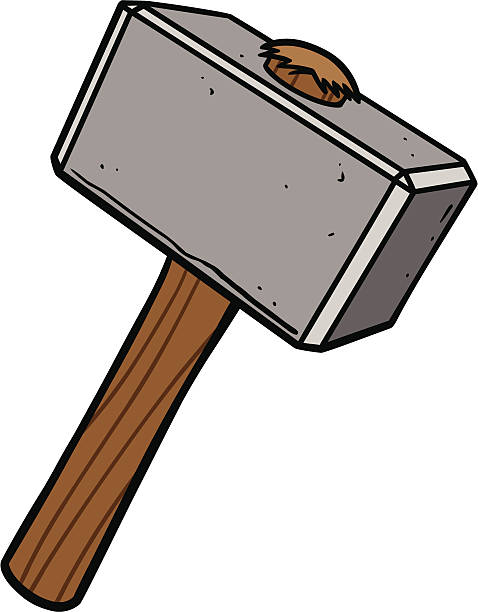 Sledgehammer Stock Illustration - Download Image Now - Hammer, Cartoon,  Sledgehammer - iStock