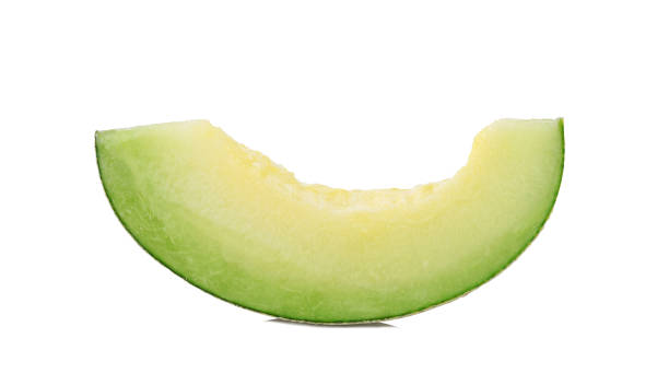 istock Slice of cantaloupe melon isolated on white 1659704003