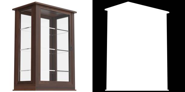 istock Wooden display cabinet 1659711043