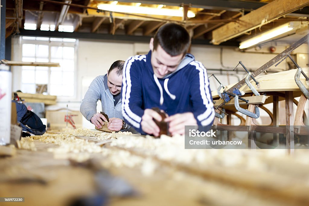 Boot Gebäude Teamarbeit - Lizenzfrei Holz Stock-Foto