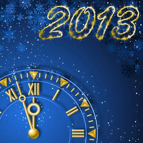 Vector illustration of New Year 2013 Countdown