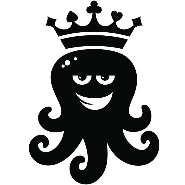 Vector illustration of POKER OCTOPUS