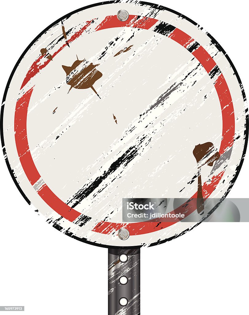 Sinal de Grunge/em branco - Royalty-free Afixar Cartaz arte vetorial