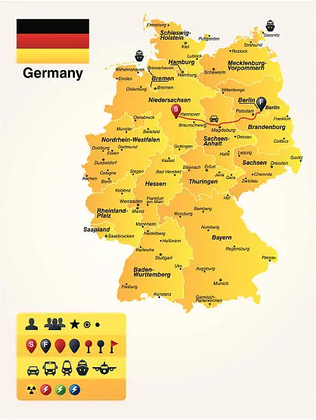 Vector illustration of Germany