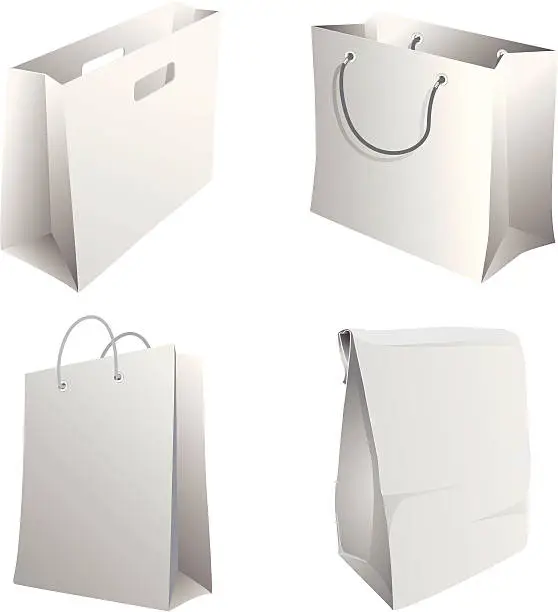 Vector illustration of paper packages