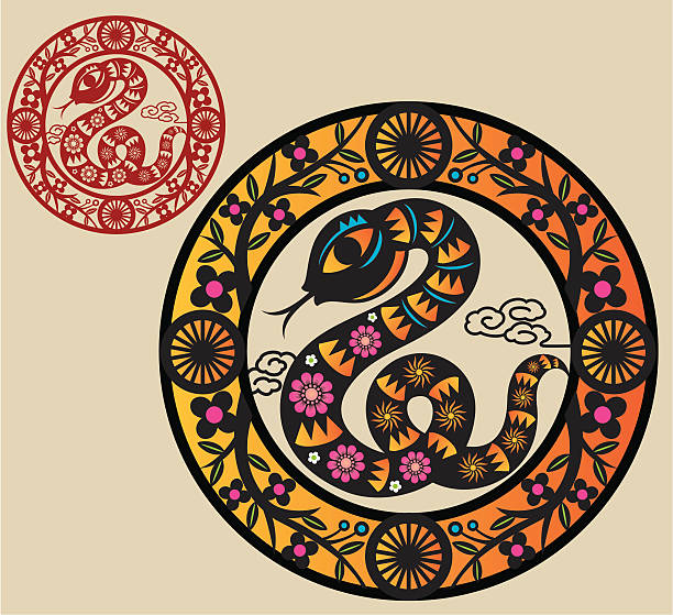 ilustrações de stock, clip art, desenhos animados e ícones de ano da serpente - snake 2013 chinese new year year