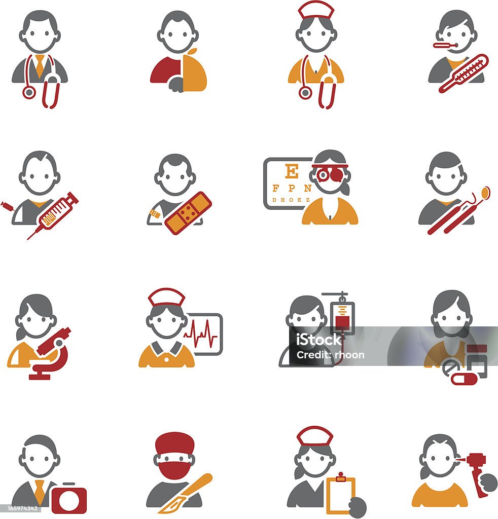 Medical icons Set of 16 Medical related icons. JPG file and EPS8 file. Icon Symbol stock vector