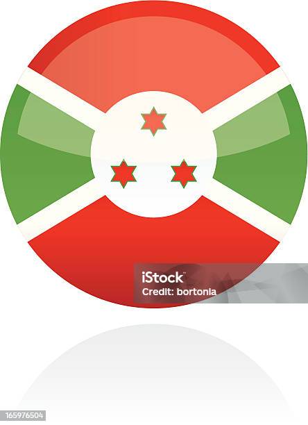 Burundi Botão De Bandeira De África - Arte vetorial de stock e mais imagens de Bandeira - Bandeira, Bandeira Nacional, Burundi - África Oriental