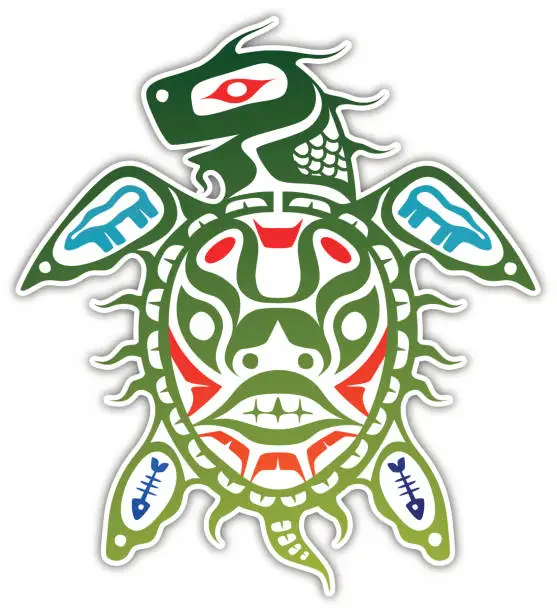 Vector illustration of Inuit Turtle