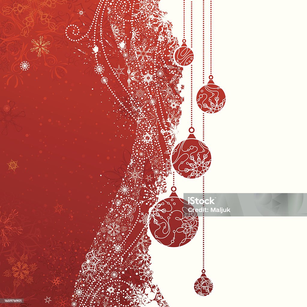 赤のクリスマスの背景 - お祝いのロイヤリティフリーベクトルアート