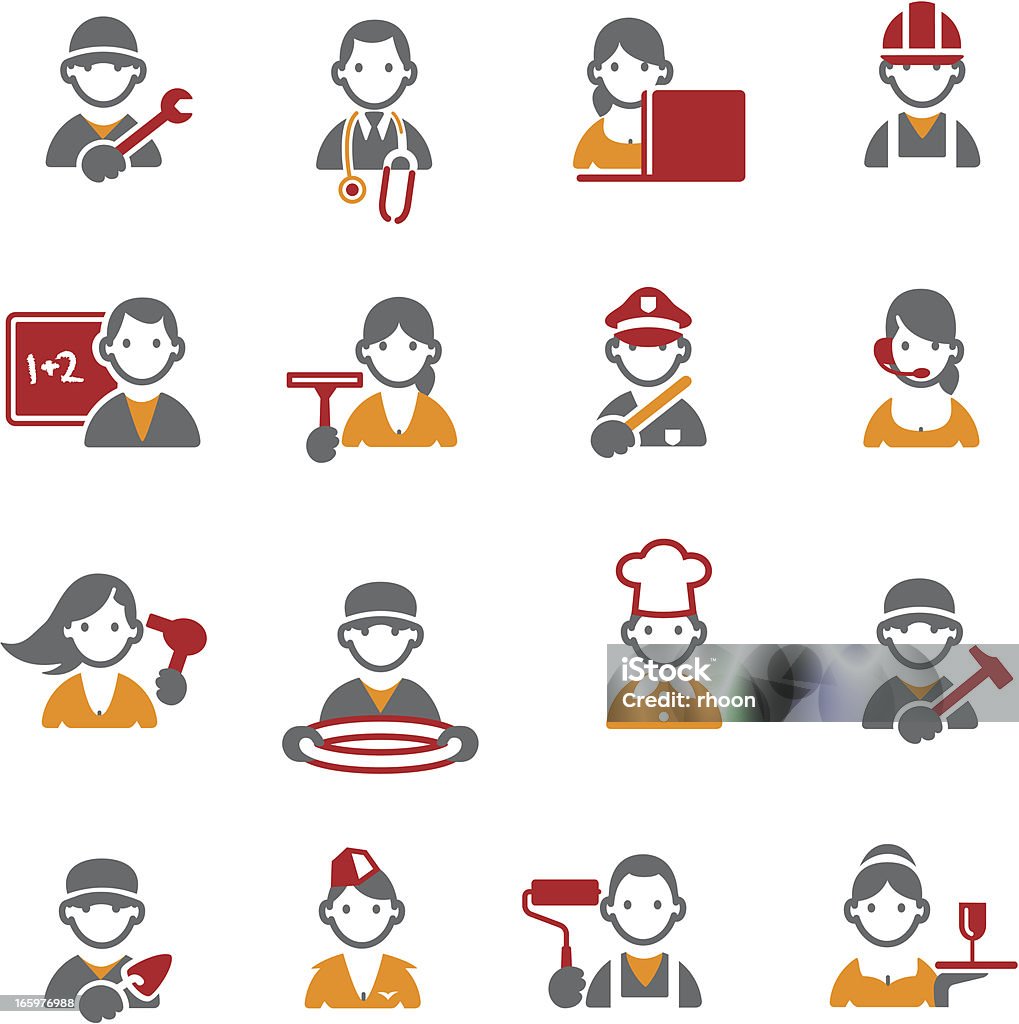 Icônes de Professions - clipart vectoriel de Chauffeur routier libre de droits