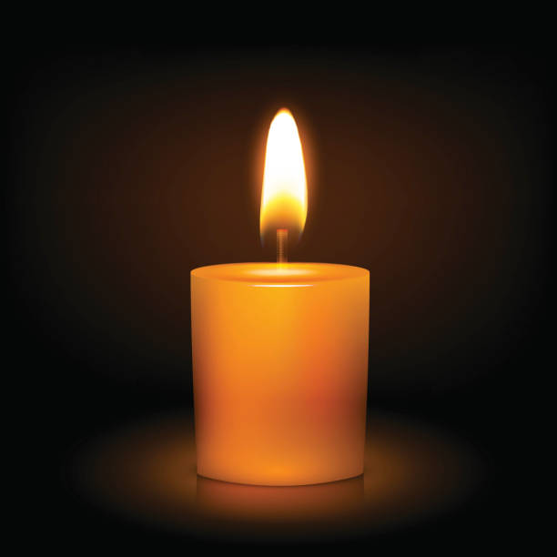 Candle Vector file version - eps10. kerosene fuel stock illustrations
