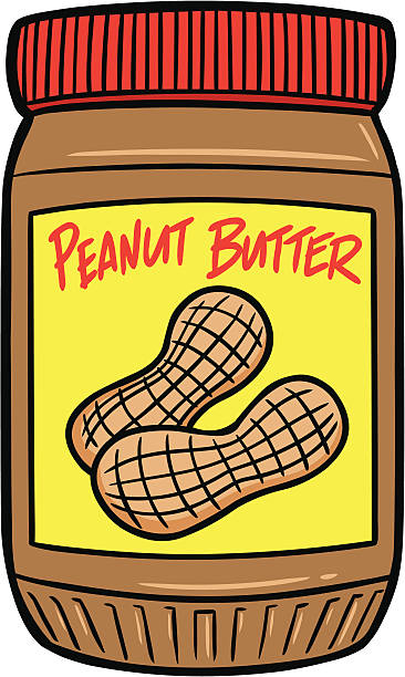 ilustraciones, imágenes clip art, dibujos animados e iconos de stock de mantequilla de maní - nut snack peanut backgrounds