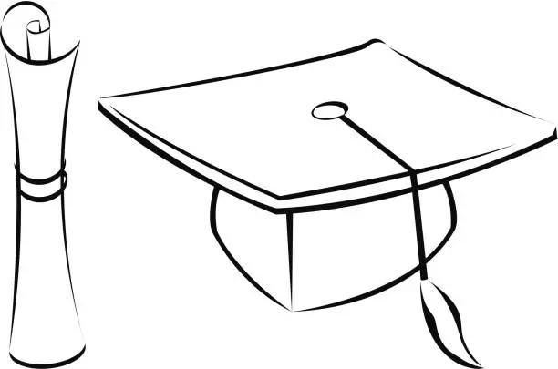 Vector illustration of Graduation