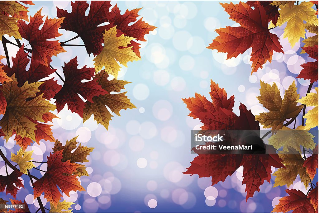 Autumn Leaves Beautiful Autumn Leaves Background Autumn stock vector