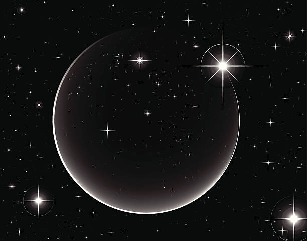 простой вектор shooting star с круглыми свет трейл - north star stock illustrations
