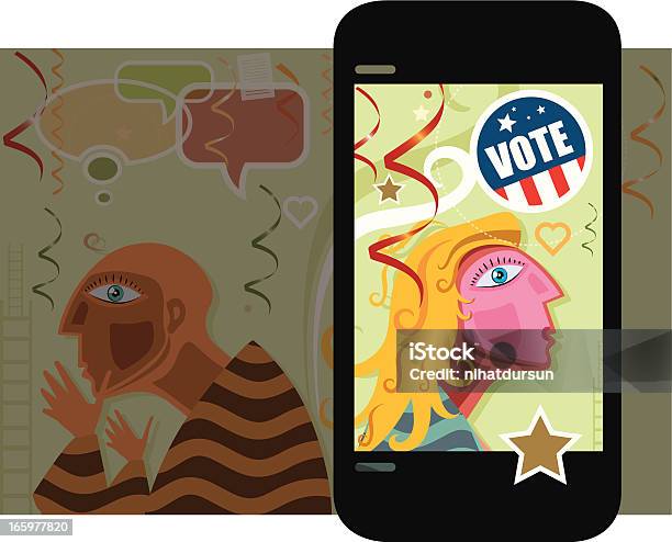 Komórkowy I Różnorodne Wyniki Wyborów - Stockowe grafiki wektorowe i więcej obrazów Aplikacja mobilna - Aplikacja mobilna, Confetti, Decyzje