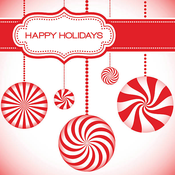 ilustrações de stock, clip art, desenhos animados e ícones de fundo de menta - christmas holiday vacations candy cane