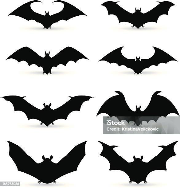Bat Icons Stock Illustration - Download Image Now - Bat - Animal, Halloween, Icon Symbol