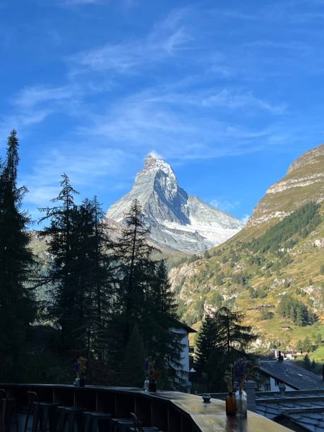 World famous Matterhorn stock photo