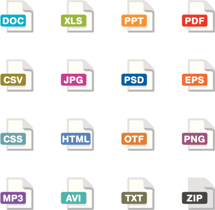File extension icons / Appico collection's set #6