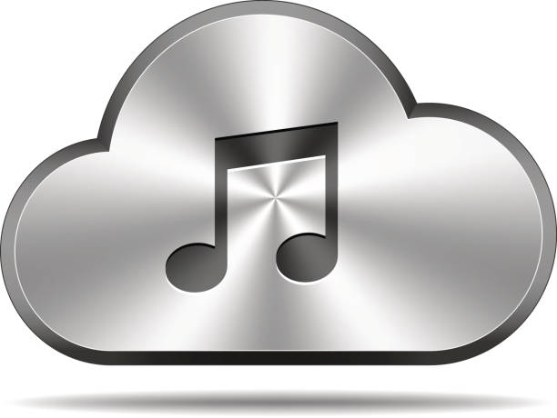 Cloud icon (tune) vector art illustration