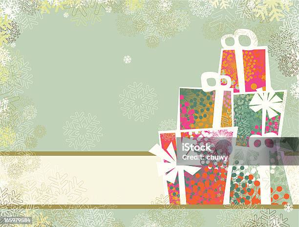 Ilustración de Banners De Navidad Regalos y más Vectores Libres de Derechos de Anticuado - Anticuado, Caja, Caja de regalo