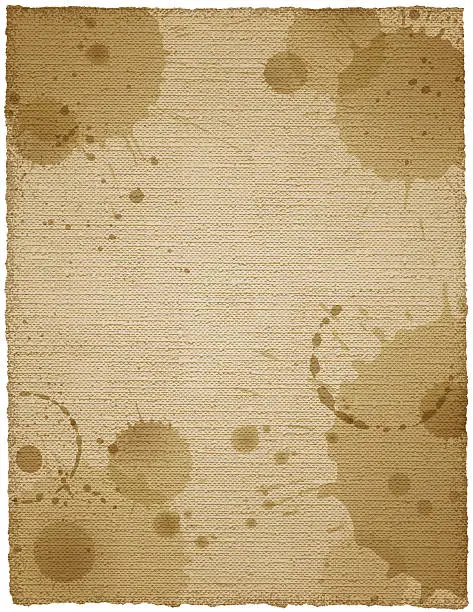 Vector illustration of Vintage Stained Paper