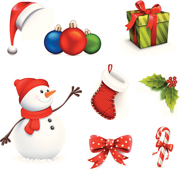 Christmas Icon Set vector art illustration