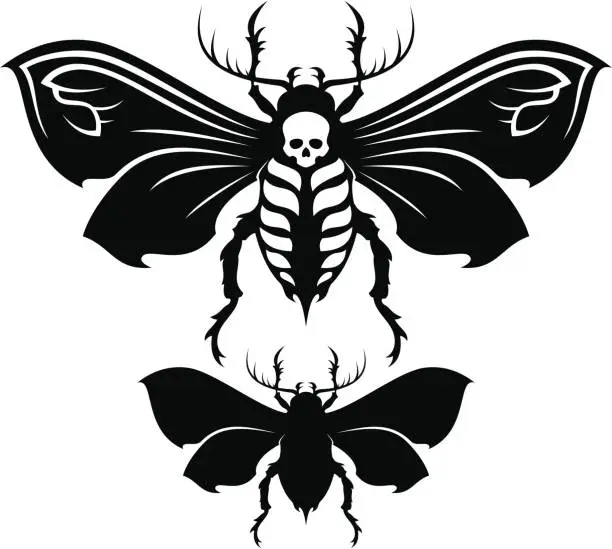 Vector illustration of Dangerous insect